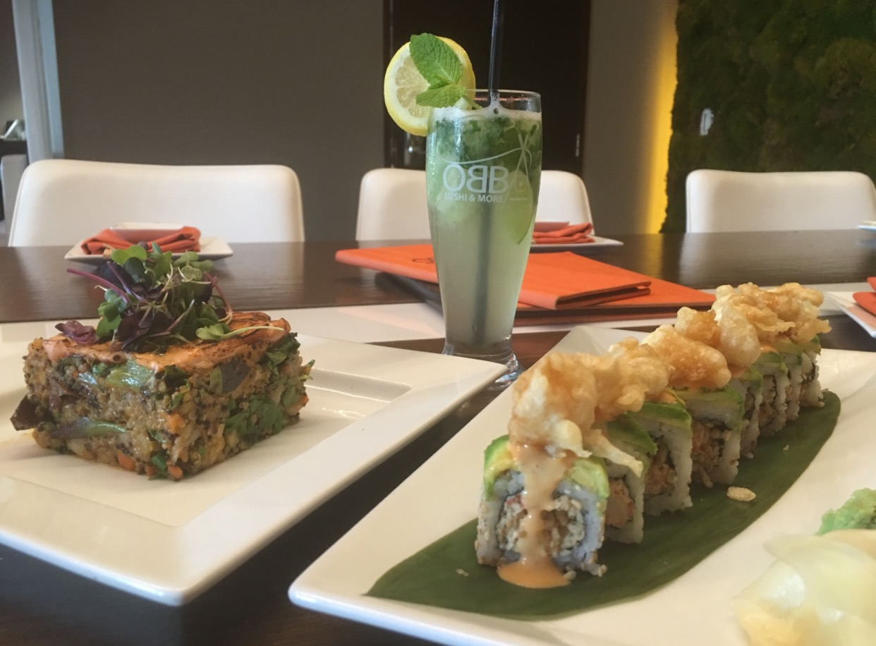 Obba Sushi & More, 160 Andalusia. Obba happy hour is from 4pm-7pm on Mondays-Fridays and they offer half odd all cocktails (Saketinis) as well as 2 for 1 on Sapporo beer and specialty rolls like their mouth-watering Pop Corn Lobster Roll. Other specials include Rock & Rollin Wednesdays when all day long, all rolls are half off and they have also have karaoke from 7pm-10pm, as well as Sake To Me Fridays when you can have unlimited sake with any $19.99 order of food per person.