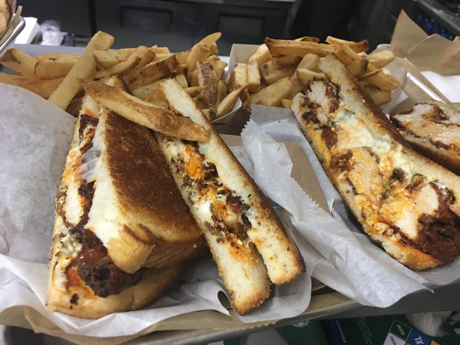 Ms. Cheezious Buffalo Chicken Melt with Regular Fries
