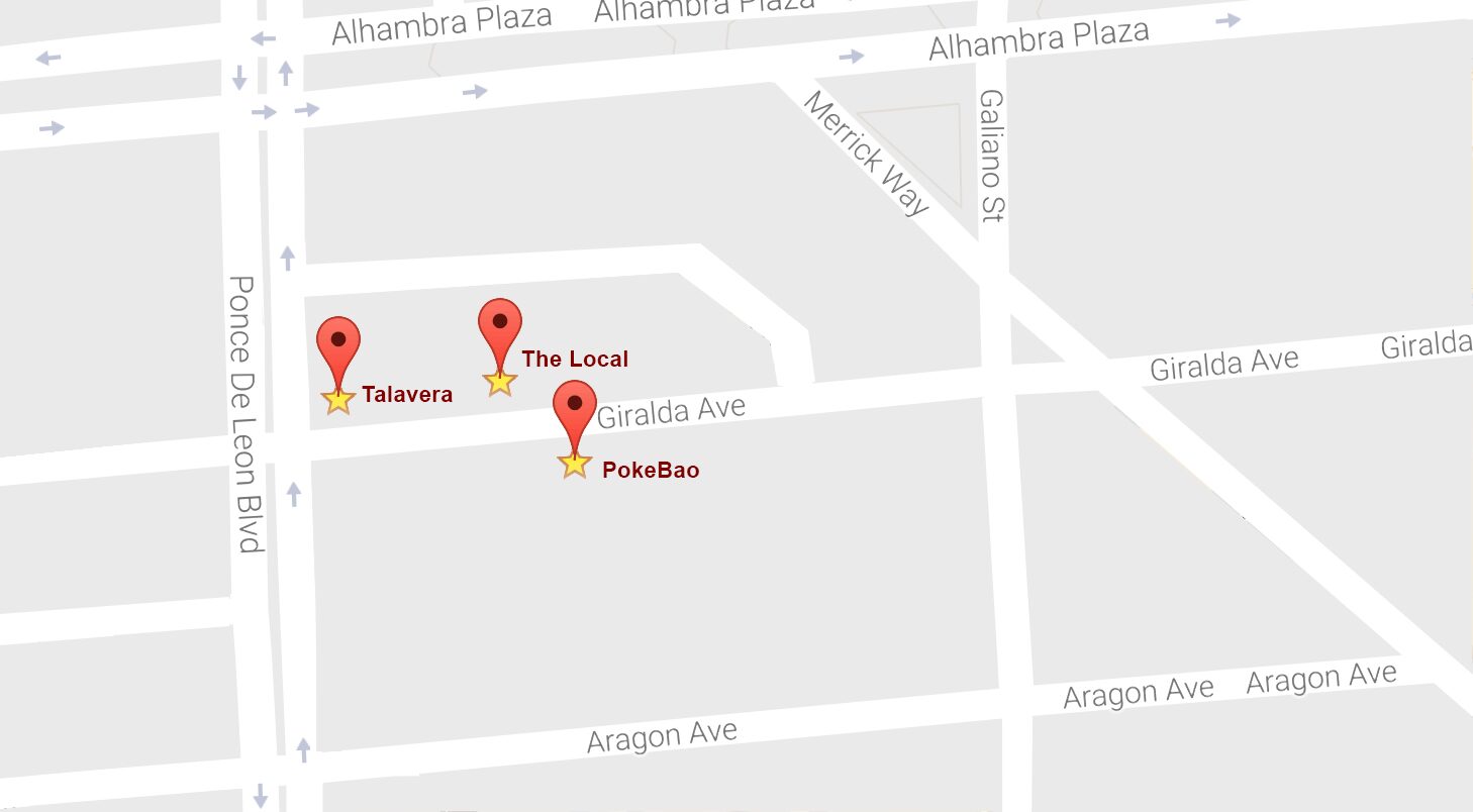 Coral Gables Love Food Tour on Giralda Avenue