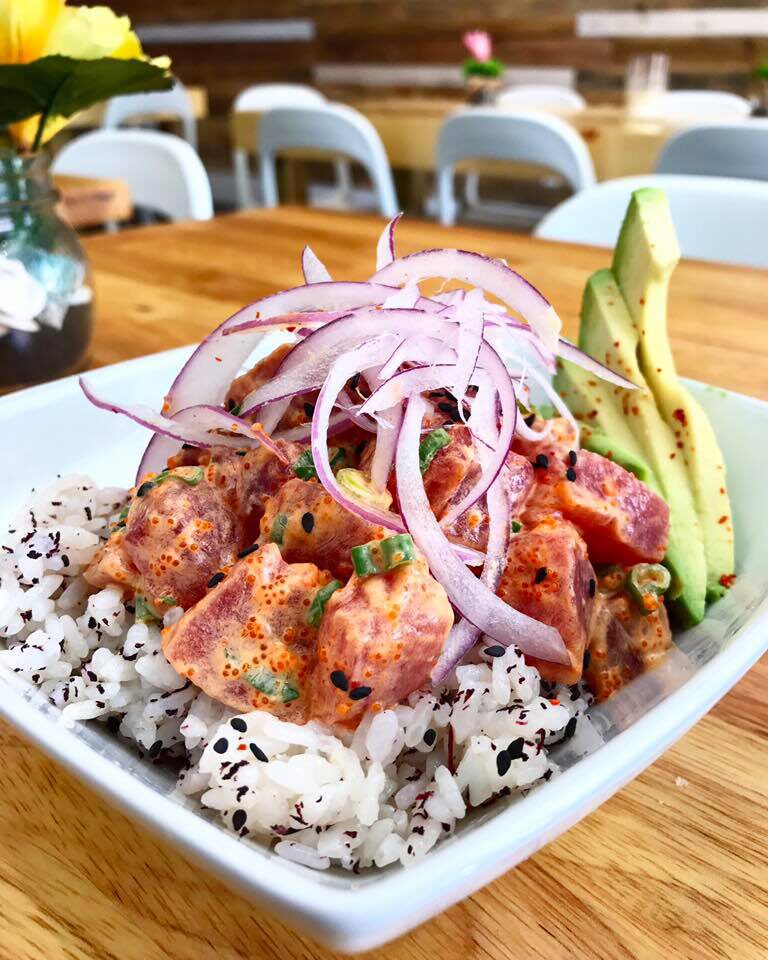 Ahi Tuna Poke Bowl PokeBao restaurant Coral Gables near Miami, Florida