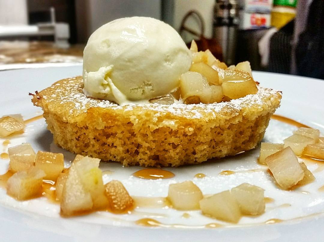 The Local Coral Gables restaurant poached pear buckle