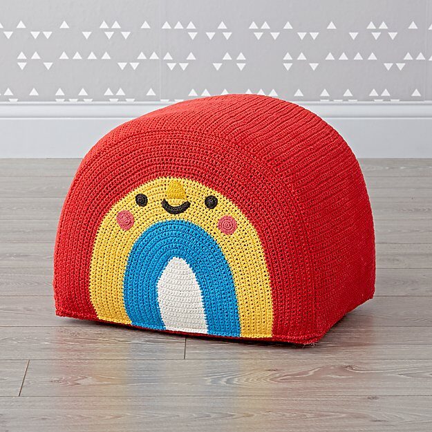 Best Gifts For Kids - Cute Rainbow Pouf Chair