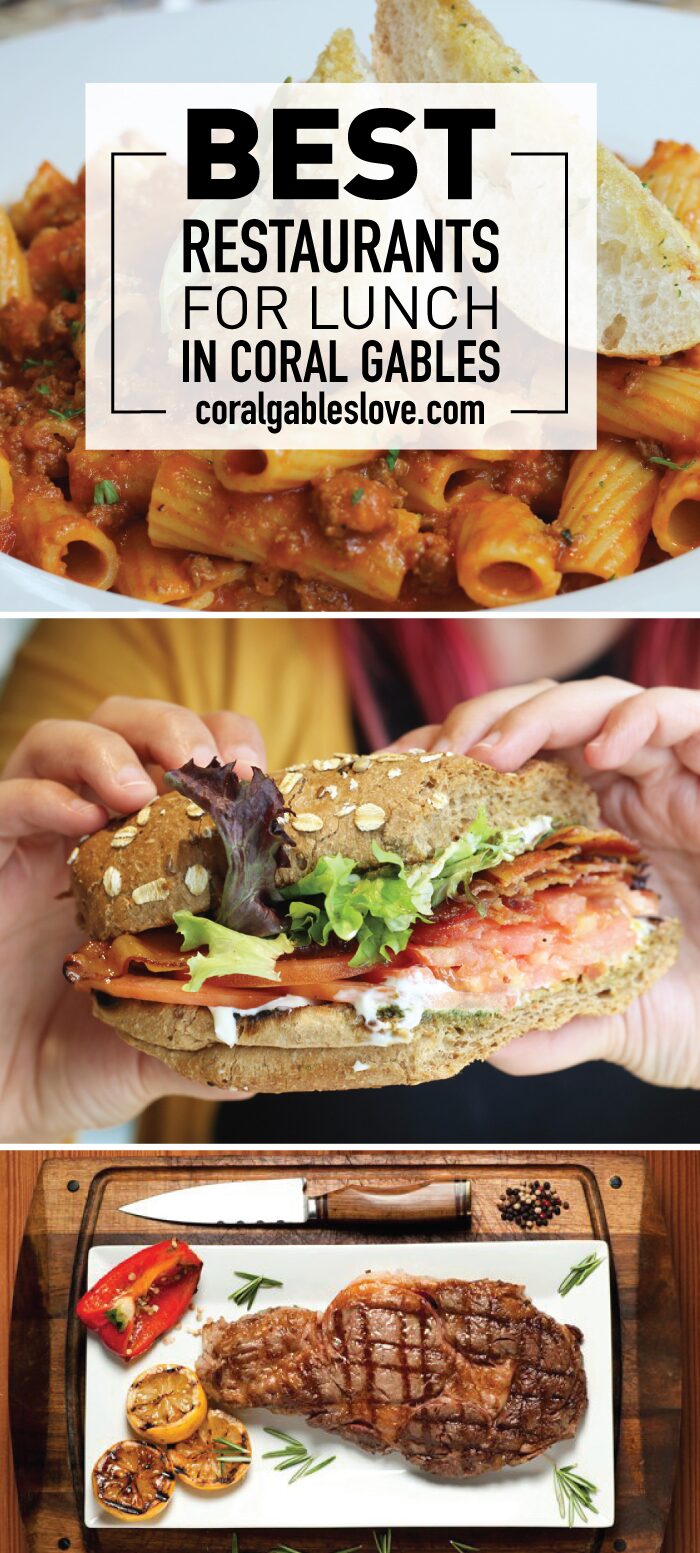 Best restaurants for lunch in Coral Gables near Miami, Florida