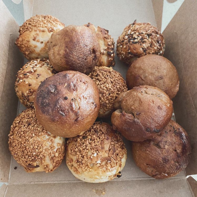 Bagel Balls - round bagels filled with cream cheese delivered to your door in Miami