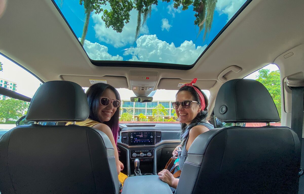 Fun Things To Do in Miami - Drive Around Coral Gables Douglas Entrance in VW Atlas SUV