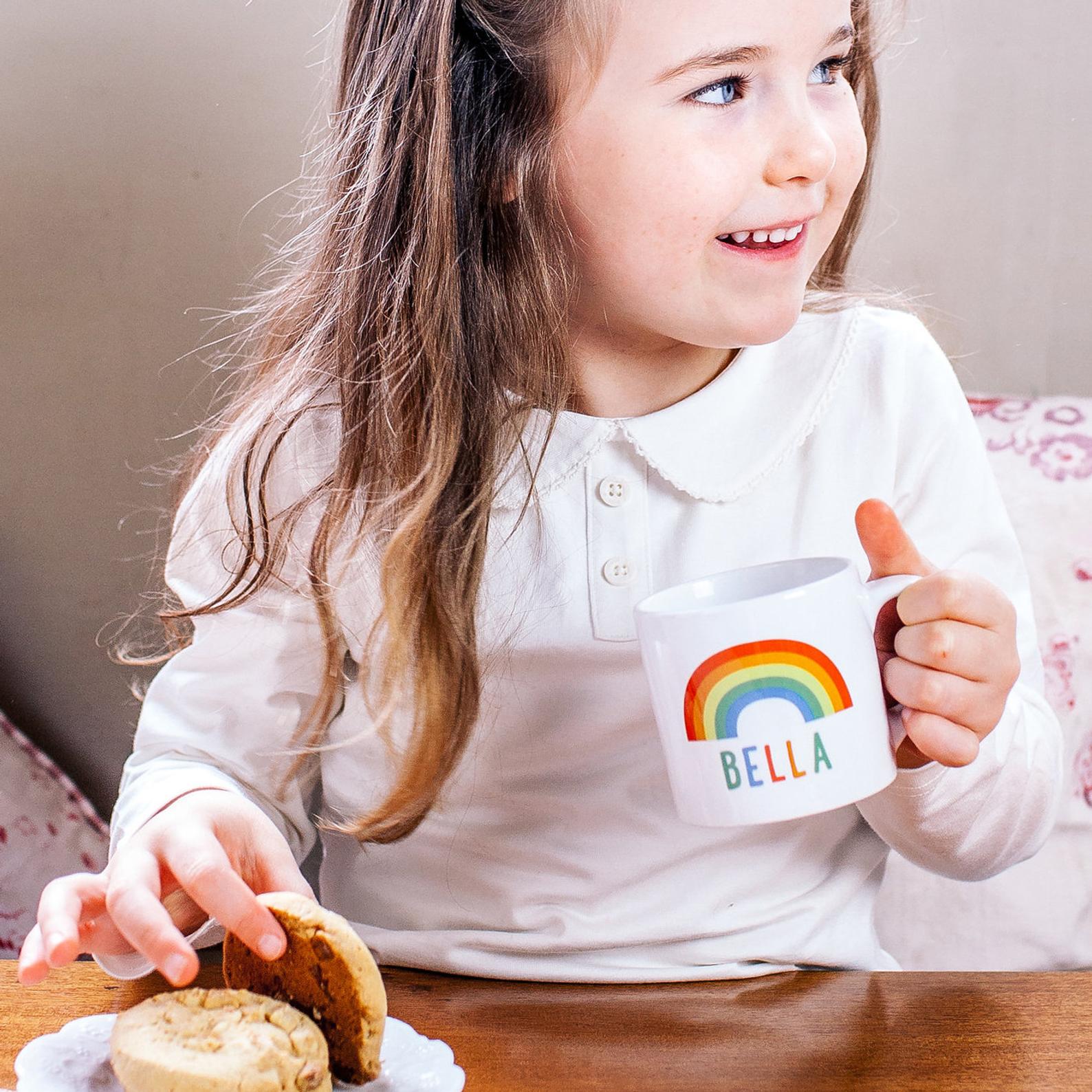 best gifts for kids 2020 personalized rainbow childrens mug